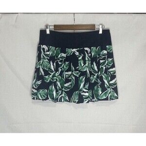 Tommy Bahama Active Skort Women’s M Leaf Print Navy Lined Shorts Pocket Stretch